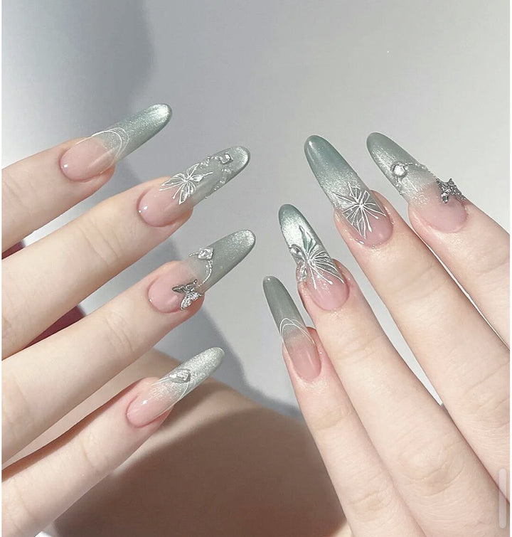 Glittery 3D Press-On Nail Set Stornfield