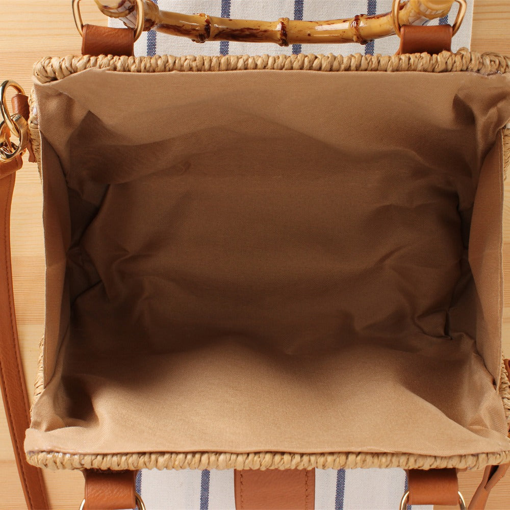 Handbag with Modern Woven Design and Adjustable Shoulder Strap Stornfield