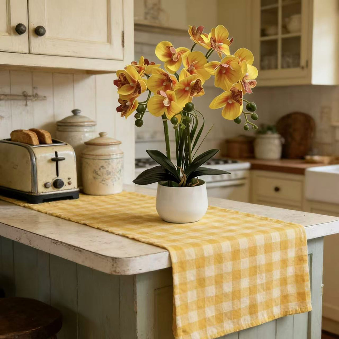 Exquisite Artificial Orchid Display
