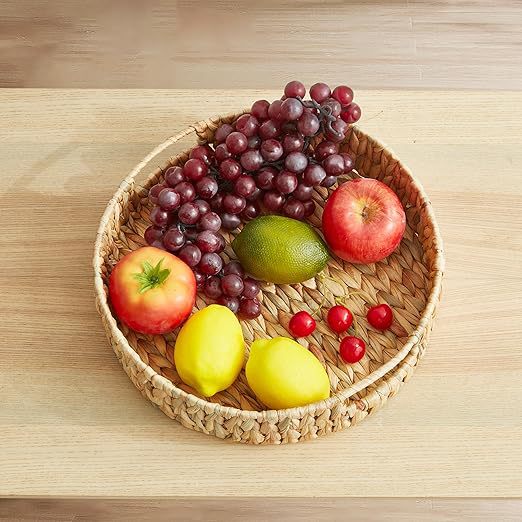 Handwoven Decorative Serving Tray Stornfield