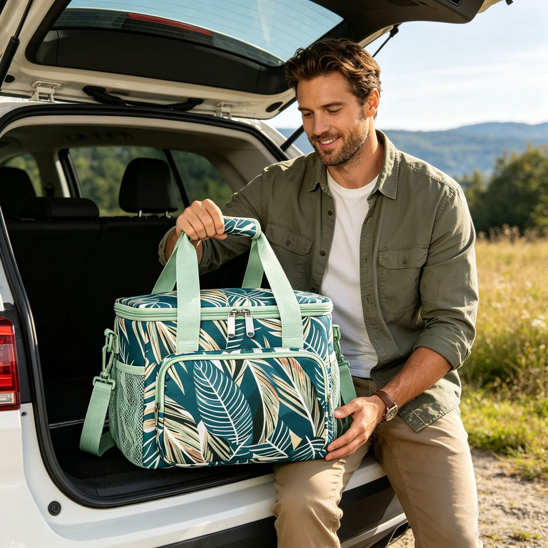 Insulated Leopard Print Lunch Cooler