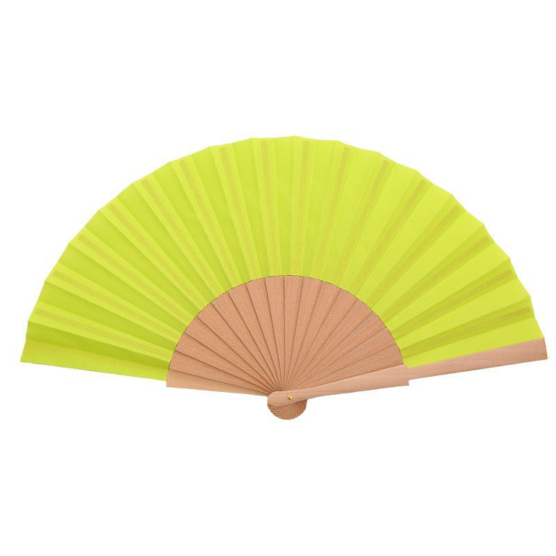 Ladies elegant hand fan made of lightweight fabric with artistic pleat pattern Stornfield