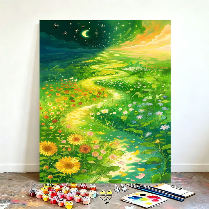 DIY Scenic Nature Paint by Numbers Art Kit Stornfield