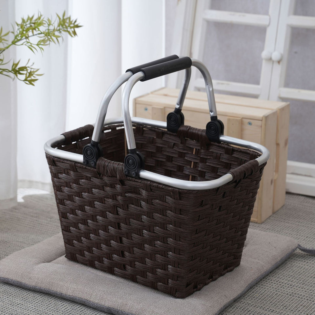 Practical shopping basket with aluminum handles Stornfield