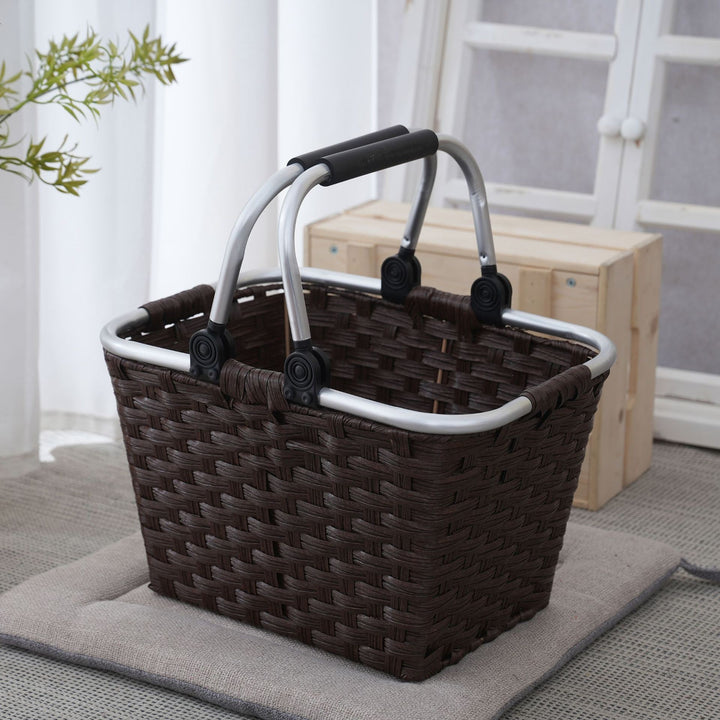 Practical shopping basket with aluminum handles Stornfield