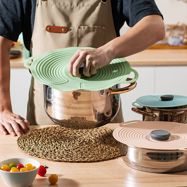Silicone cooking lid with multifunctional steam valve Stornfield