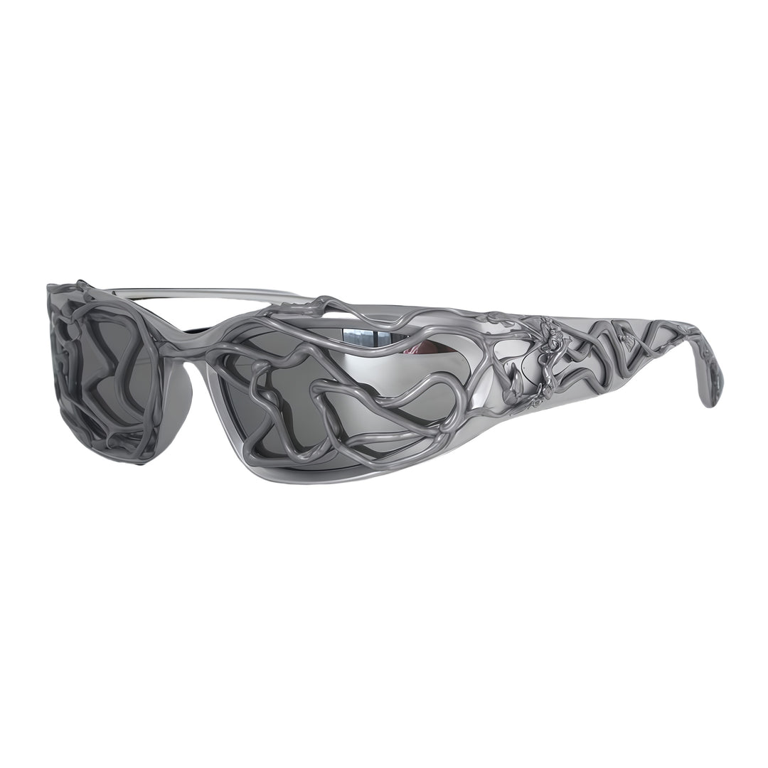 Women's Sporty Sunglasses with Innovative, Textured Frame Stornfield
