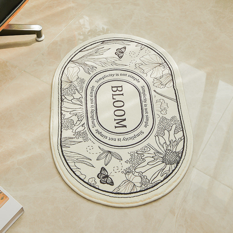 Decorative Botanical Bathroom Mat