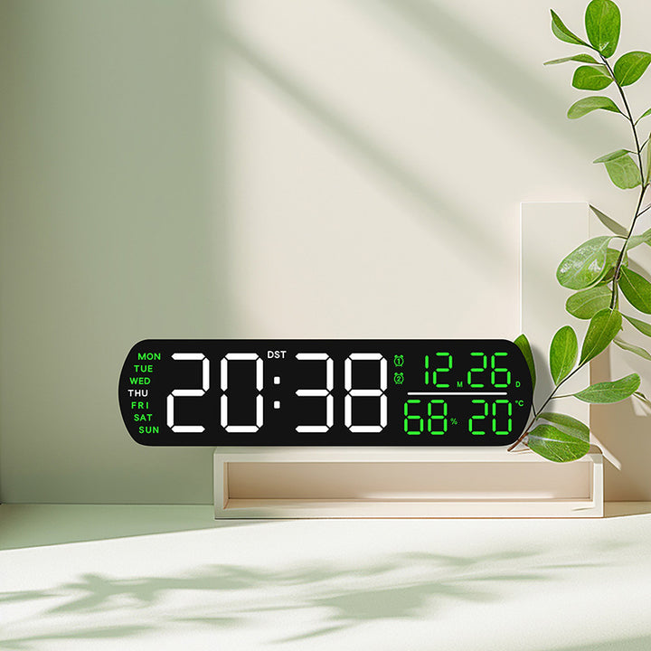 Digital wall clock with temperature and hygrometer display Stornfield