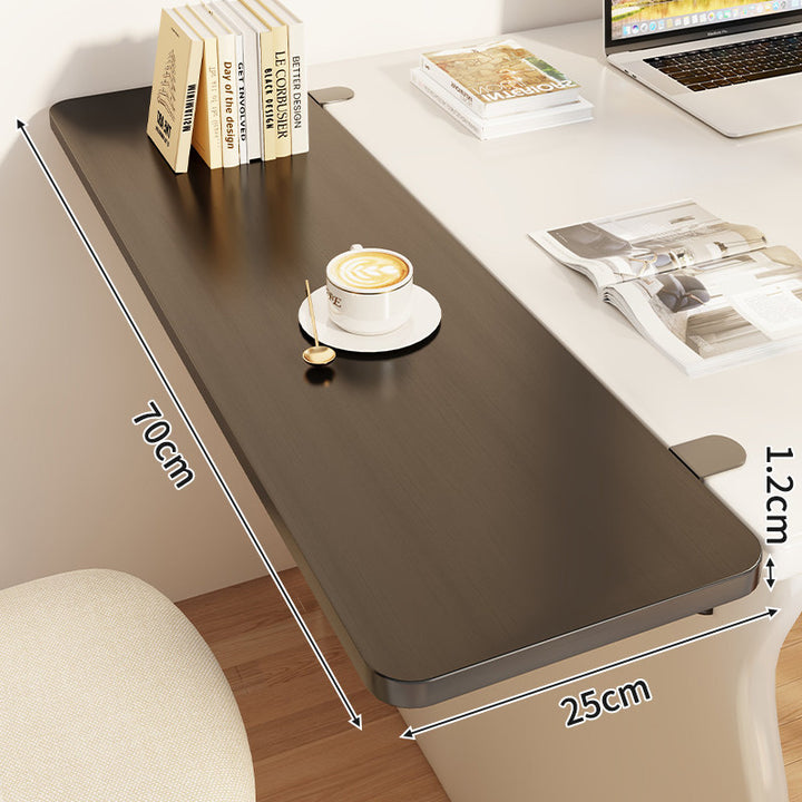 Slim Clamp-On Folding Side Desk Shelf Tray