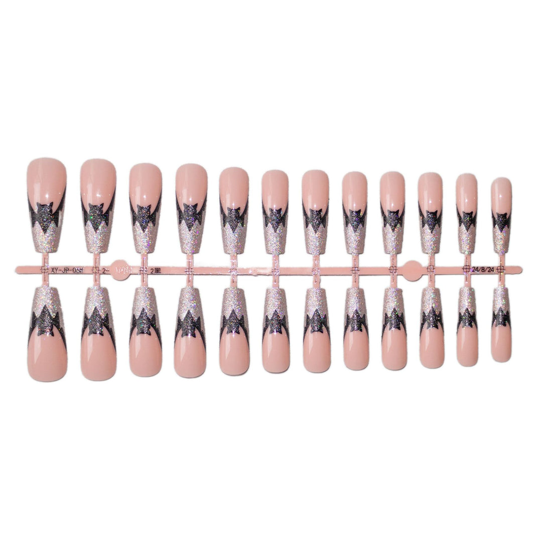 Halloween Themed Glitter Bat Nail Art Set