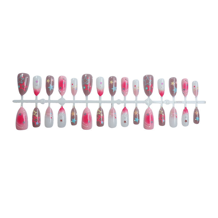 Starry Chic Press-On Nail Art