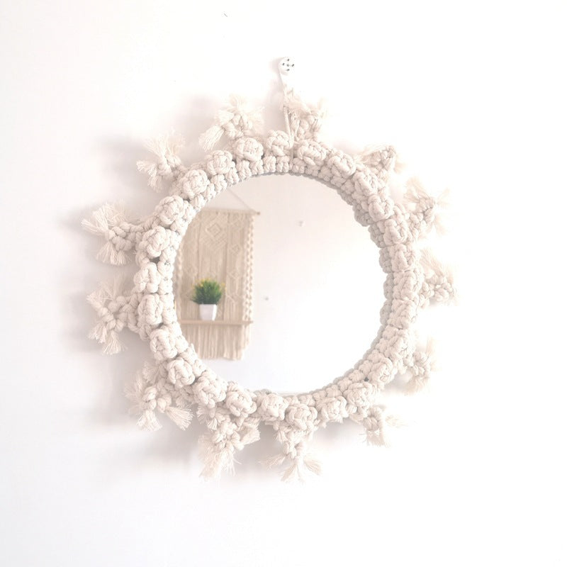 Decorative Macrame Wall Mirror Stornfield