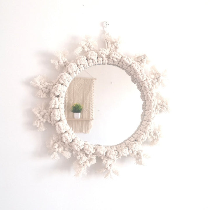 Decorative Macrame Wall Mirror Stornfield
