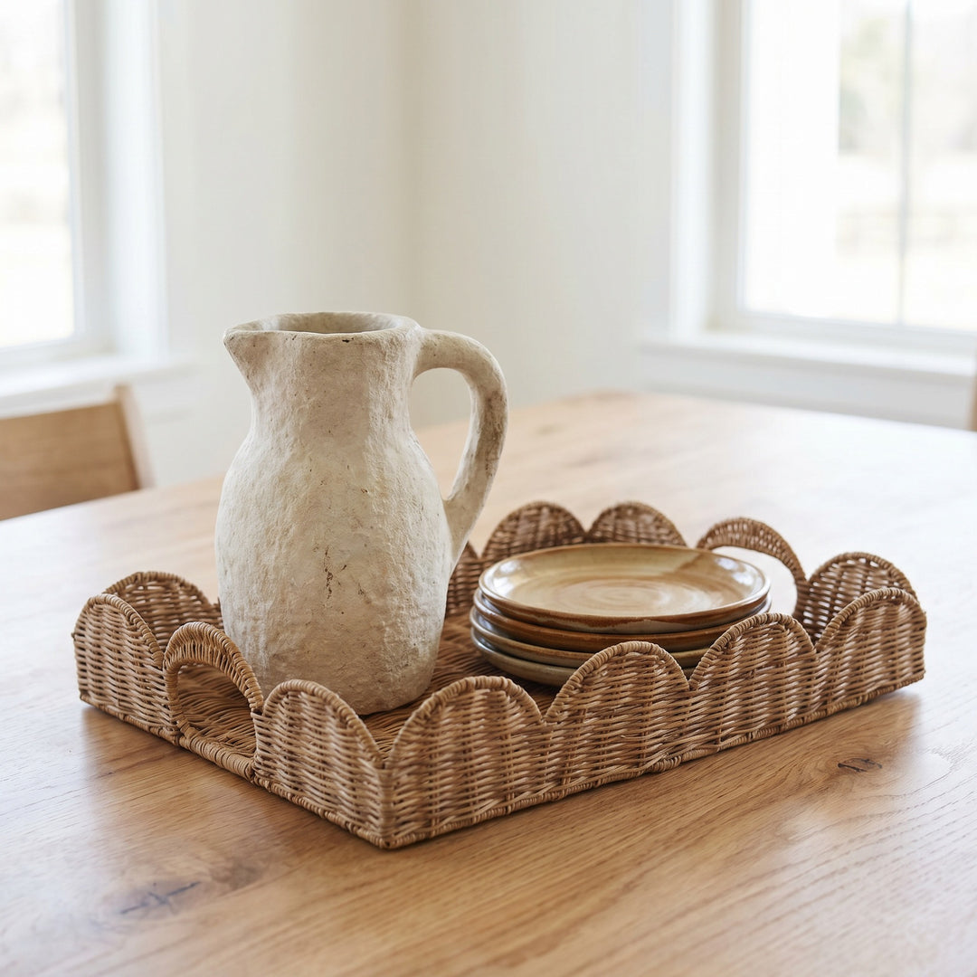 Elegant serving basket in wave pattern Stornfield