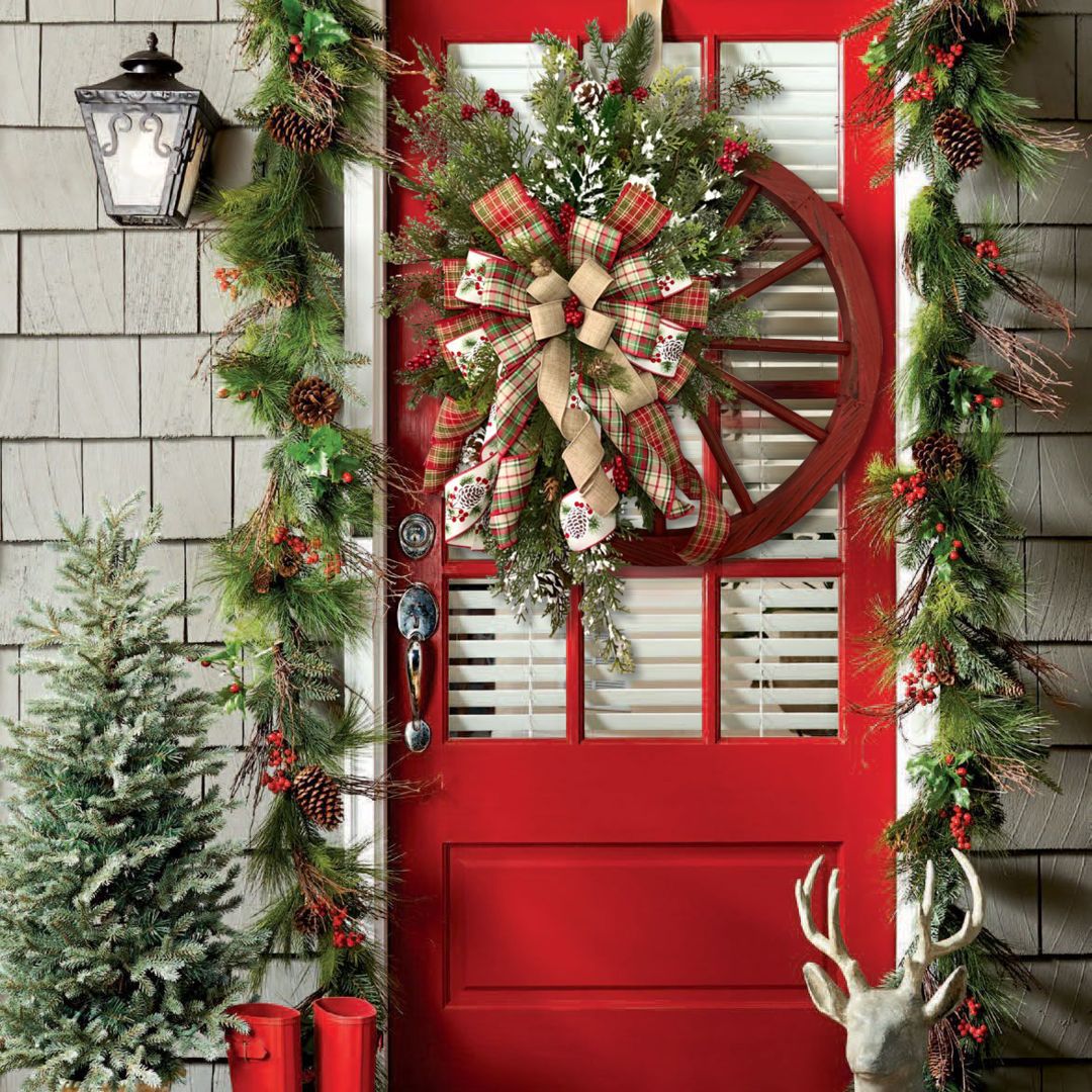 Rustic Farmhouse Christmas Wreath