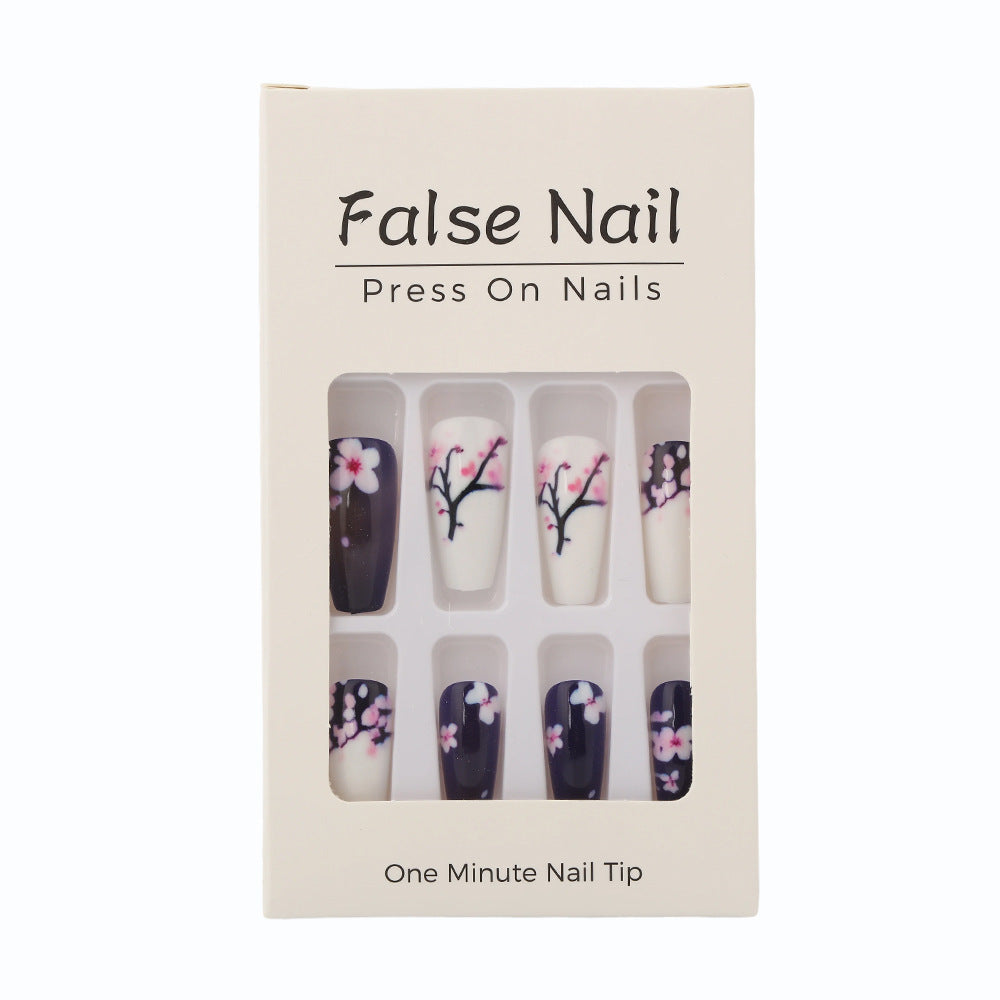 Artificial Nail Set with Floral Accents Stornfield