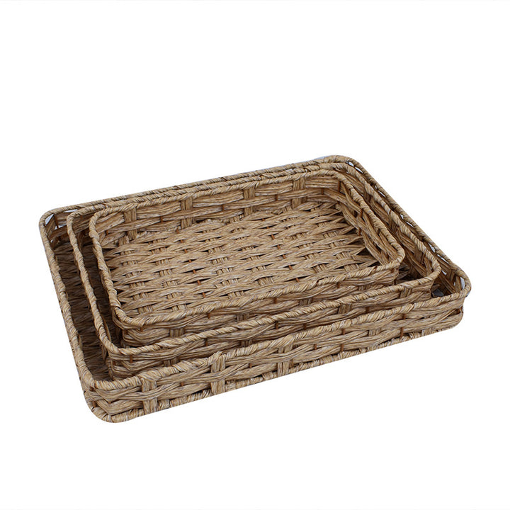 Natural Woven Serving Basket Set Stornfield
