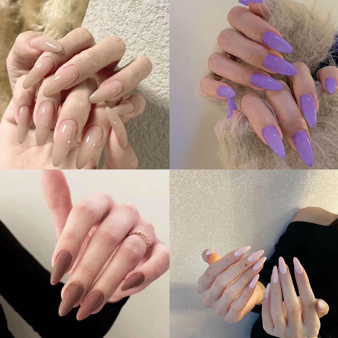 Natural Finish Press-On Nail Set Stornfield