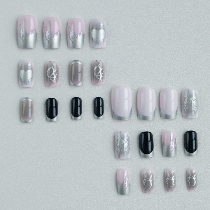 Artistic Nail Design with Unique Patterns