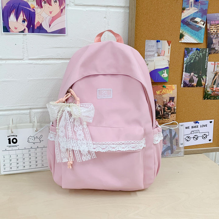 Elegant Lace-Trimmed Daily Backpack Stornfield