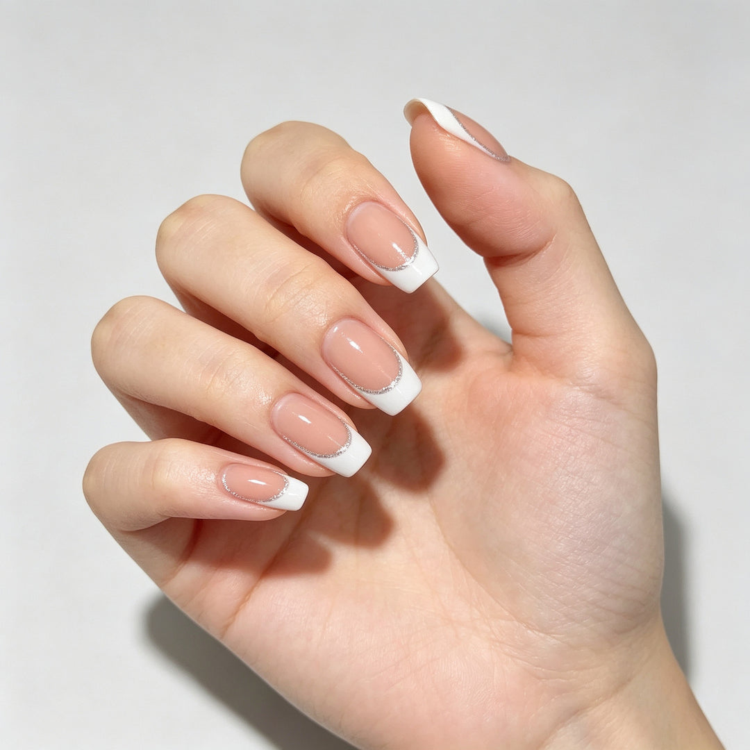 Elegant French Tip Nail Art Set Stornfield