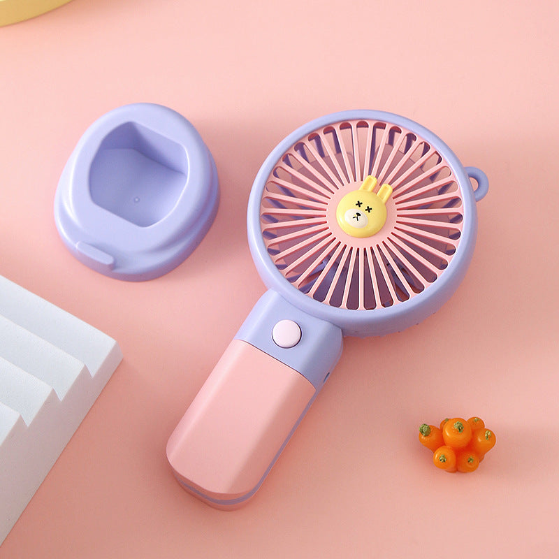 Women's Portable Hand Fan with Pony-Shaped Design Stornfield