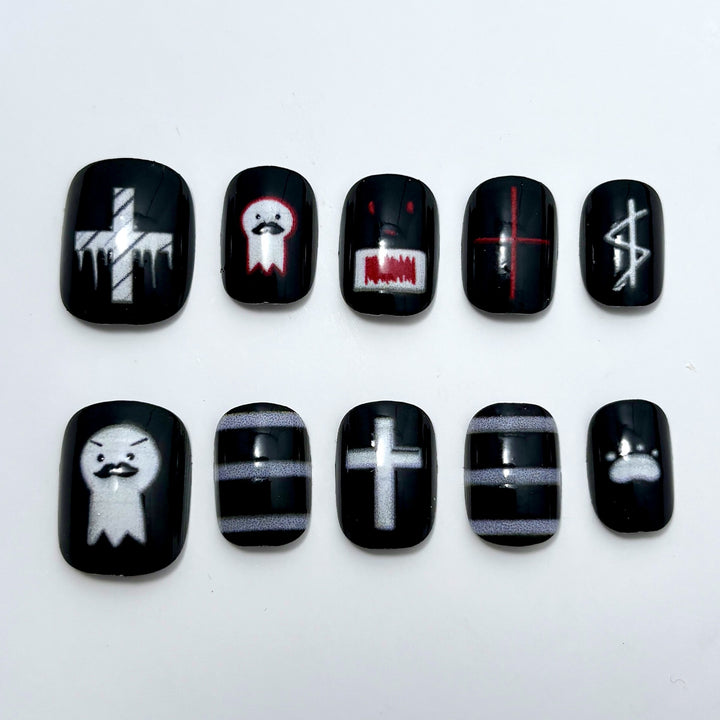 Artistic Themed Press-On Nail Art Set 1790745584