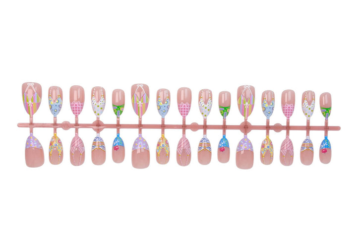 Acrylic nail set with summery bikini motifs Stornfield