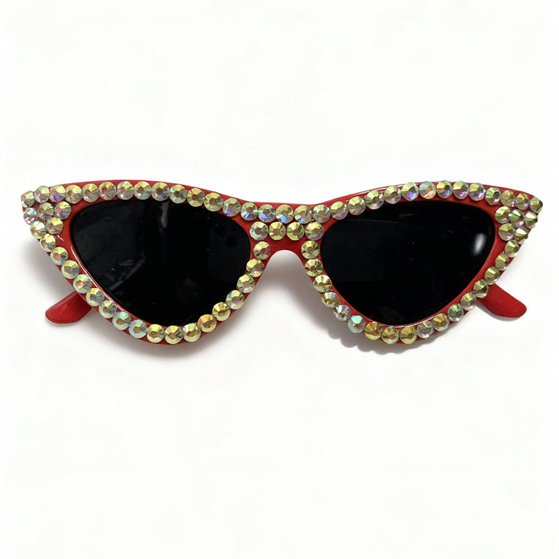 Glamorous Rhinestone-Accented Cat-Eye Sunglasses Stornfield