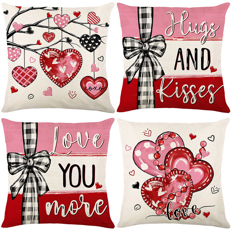 Decorative Love Message Throw Pillow