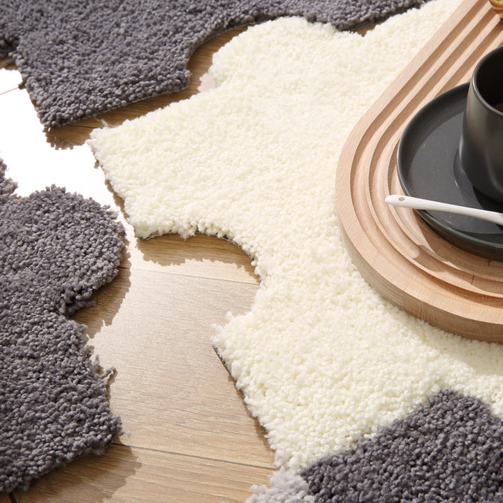 Soft Plush Puzzle-Shaped Bath Mat
