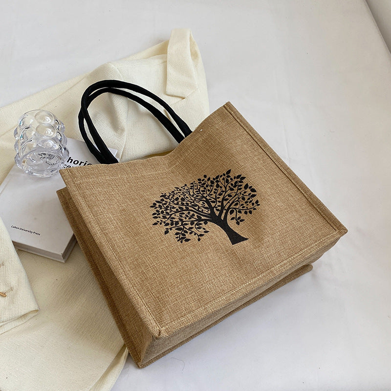 Elegantly Designed Linen Tote Bag