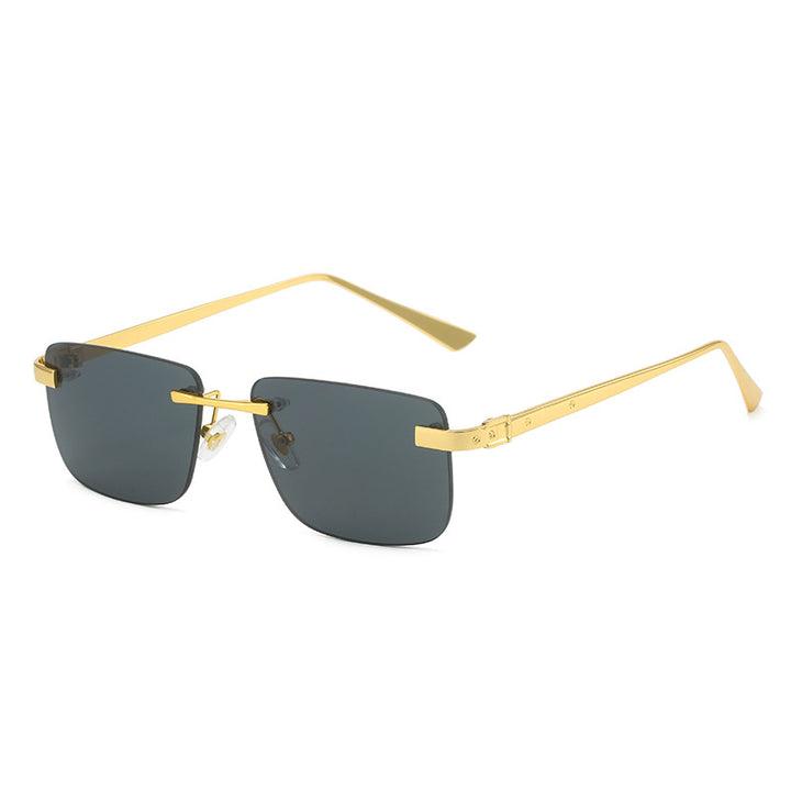 Women's fashionable half-rim glasses with elegant metal frame Stornfield