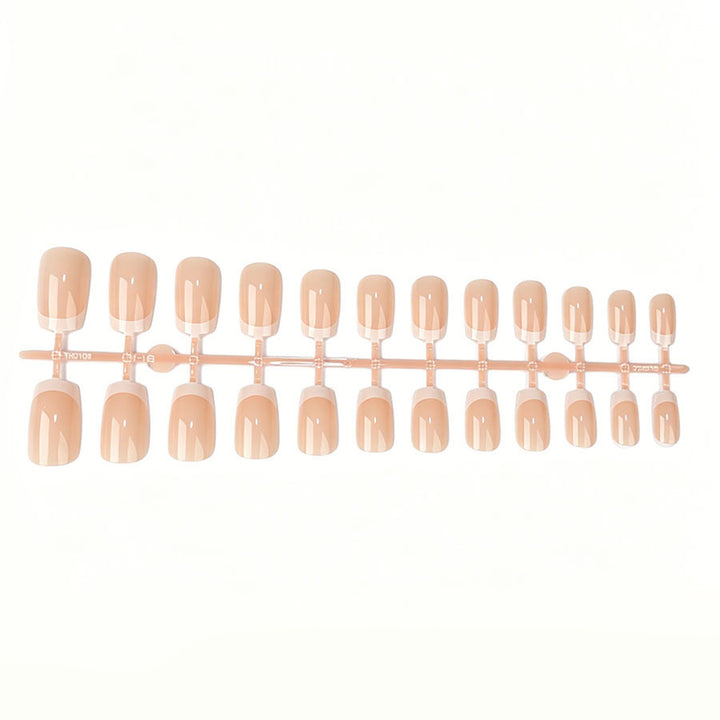 Classic French Tip Press-On Nail Art Set Stornfield