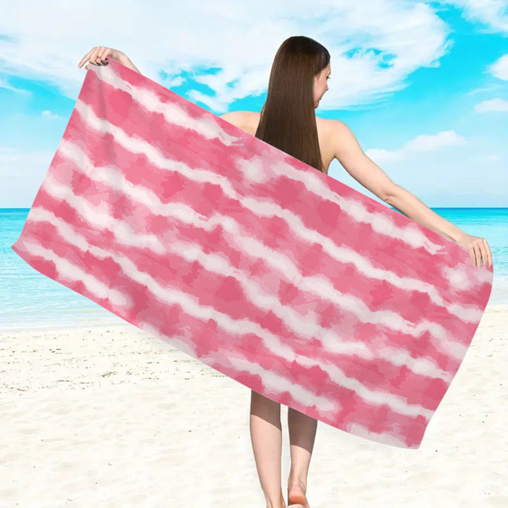 large beach towel with colorful butterfly design Stornfield