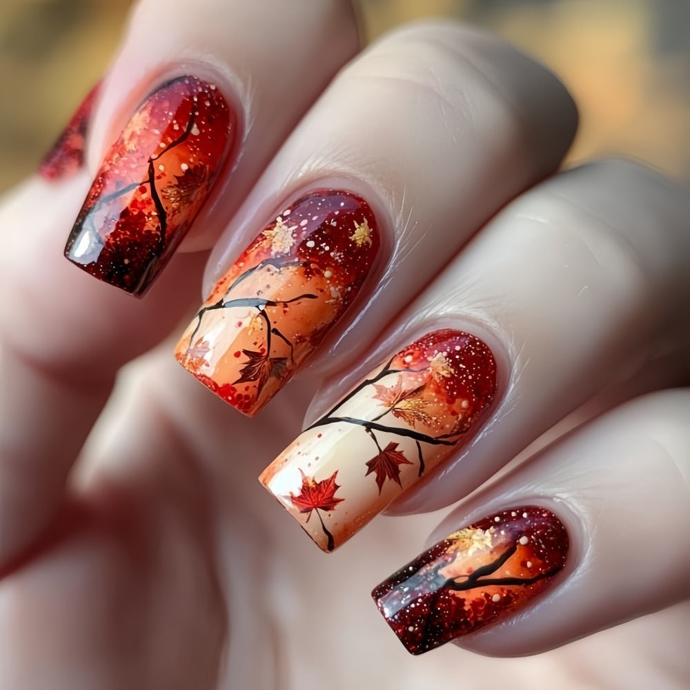 Artful Autumn Art Nails Stornfield