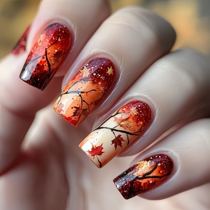 Artful Autumn Art Nails Stornfield