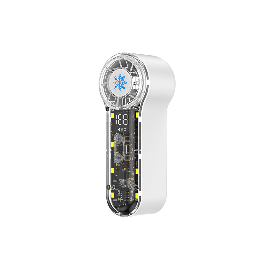 Unisex portable fan with LED display Stornfield