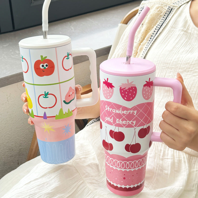 Women's thermos cup with cheerful vegetable design Stornfield