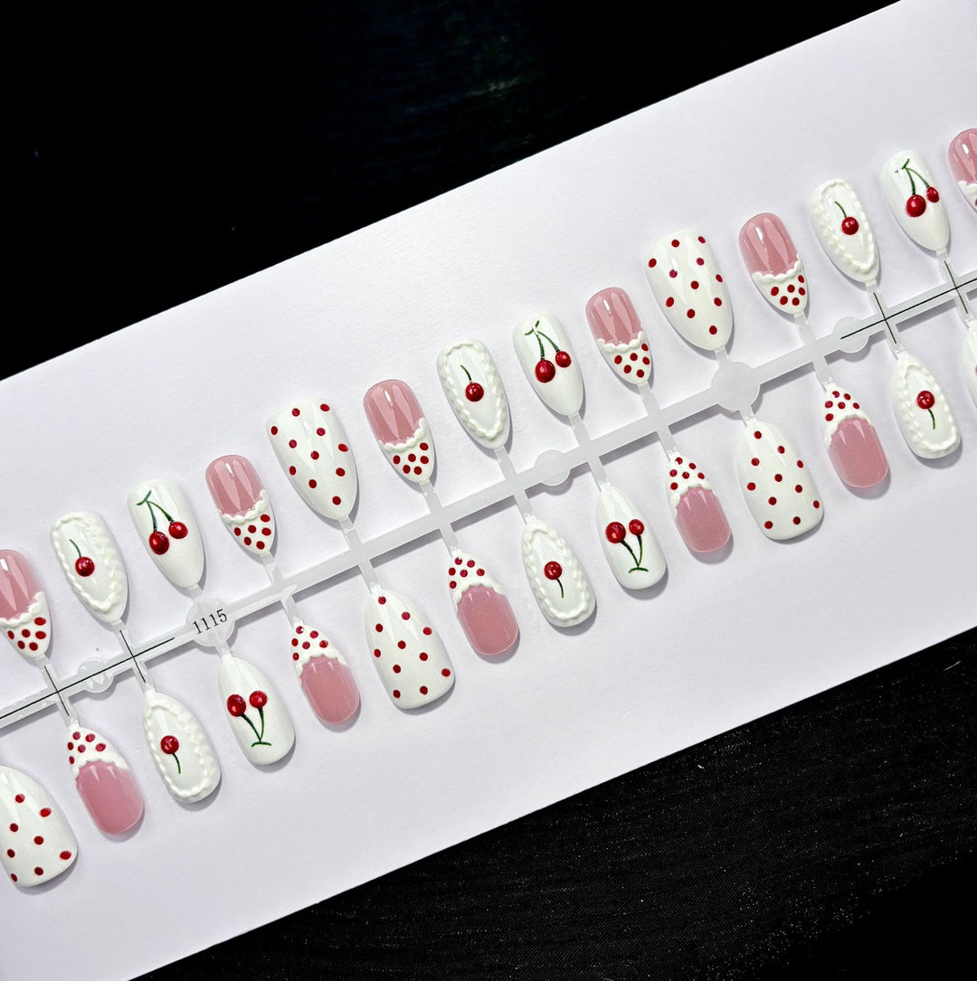 Cherry Blossom-Themed Press-On Nail Set