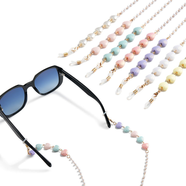 Heart-Shaped Beaded Eyewear Chain Stornfield