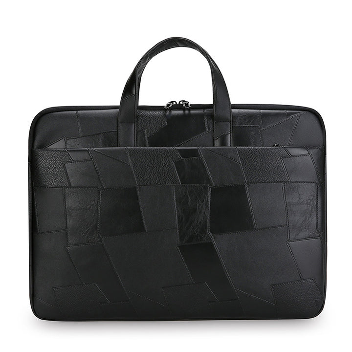 Premium Patchwork Leather Laptop Bag Stornfield