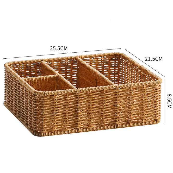 Multi-Sectional Woven Storage Basket Stornfield