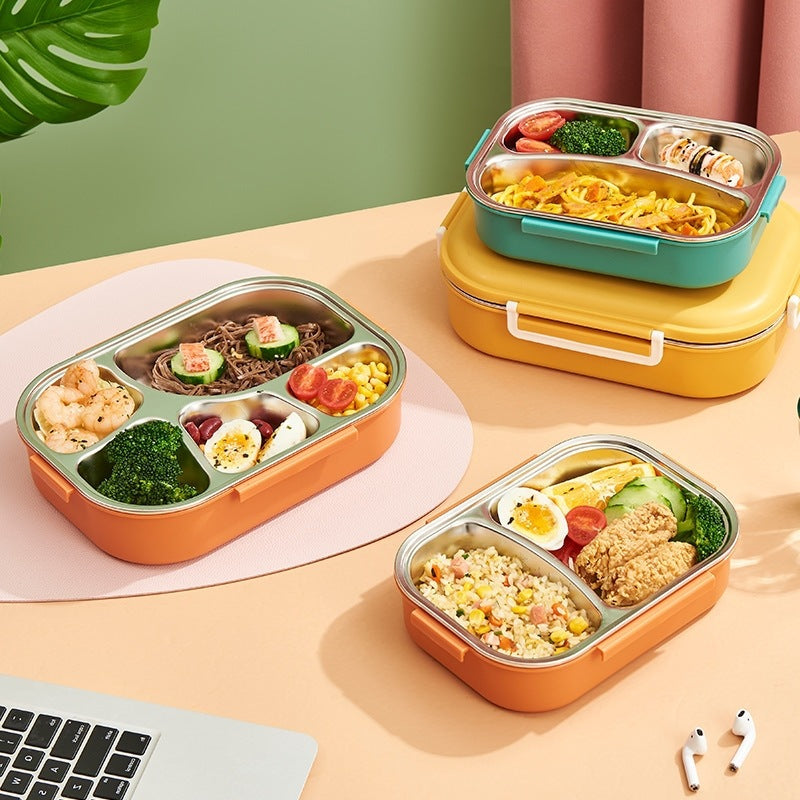 Premium Stainless Steel Multi-Compartment Lunch Box