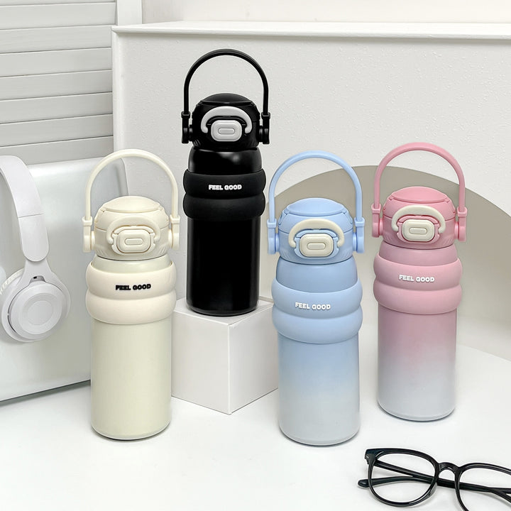 Women's Insulated Water Bottle with Ergonomic Carry Handle and Patented Leak Protection Stornfield