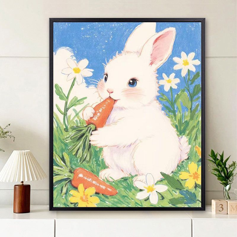 Cute Puppy Illustration Wall Art Stornfield