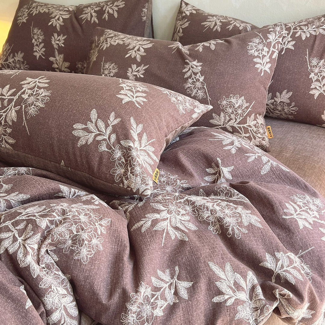 Floral Patterned Duvet Cover Set 1792801681