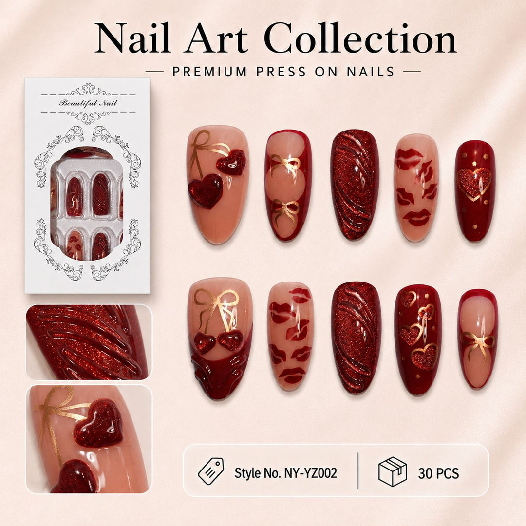 Artificial nails with romantic design Stornfield