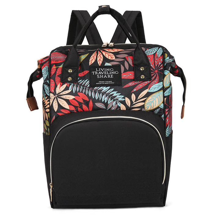 Floral Print Multi-Functional Backpack Stornfield